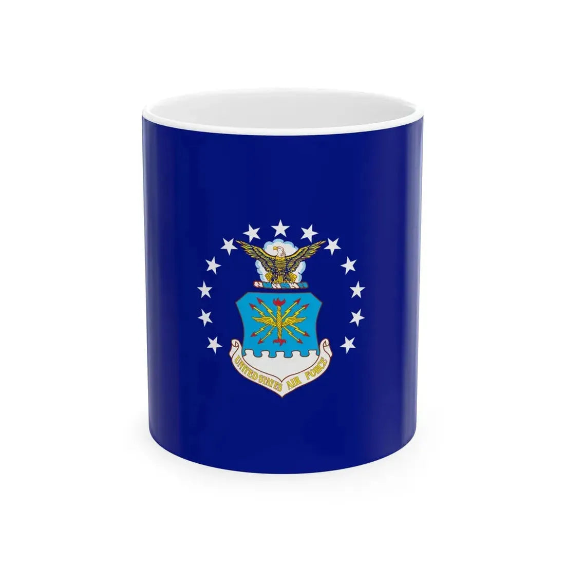 Flag of the United States Air Force (United States) White Coffee Mug 11oz - Go Mug Yourself