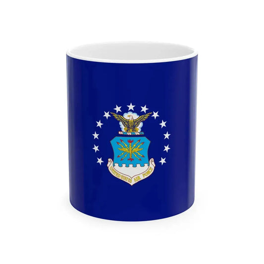 Flag of the United States Air Force (United States) White Coffee Mug 11oz - Go Mug Yourself