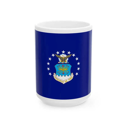 Flag of the United States Air Force (United States) White Coffee Mug 15oz - Go Mug Yourself