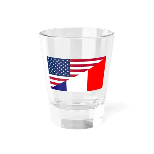 Flag of the United States and France (France) Shot Glass 1.5oz 1.5oz - Go Mug Yourself