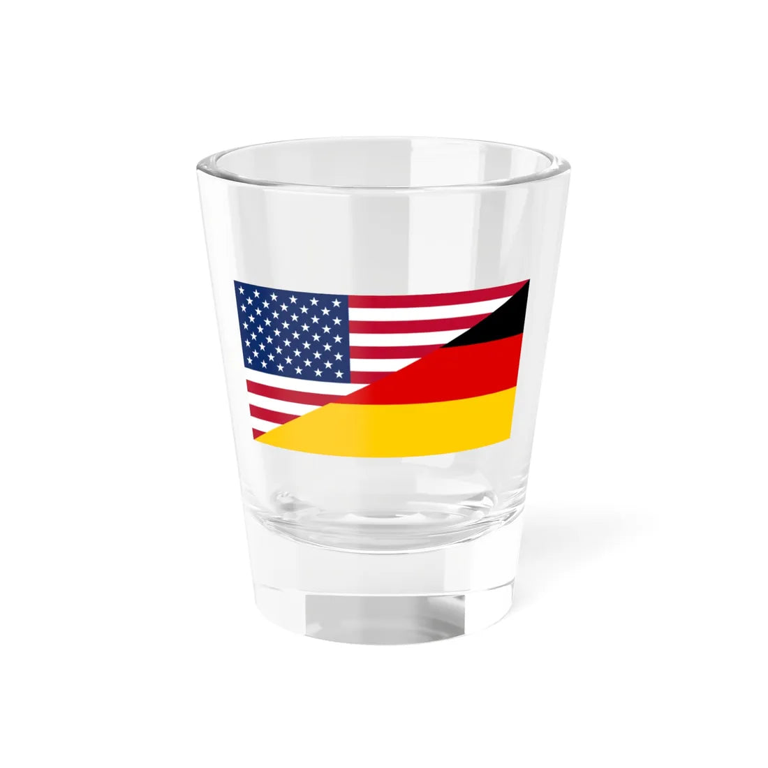 Flag of the United States and Germany (Germany) Shot Glass 1.5oz 1.5oz - Go Mug Yourself