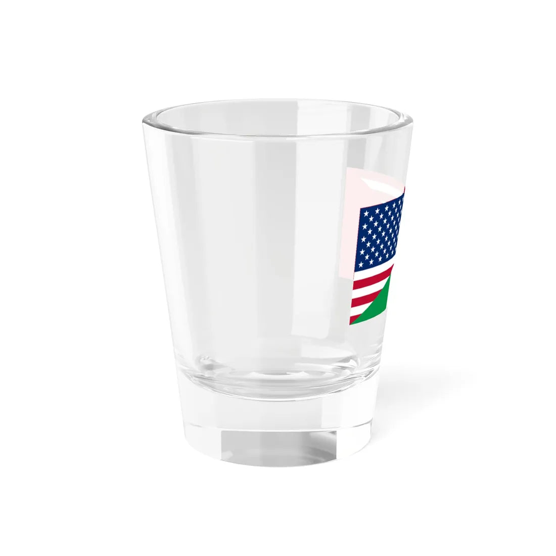 Flag of the United States and Italy (Italy) Shot Glass 1.5oz - Go Mug Yourself