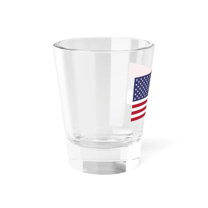 Flag of the United States and Serbia (Serbia) Shot Glass 1.5oz - Go Mug Yourself