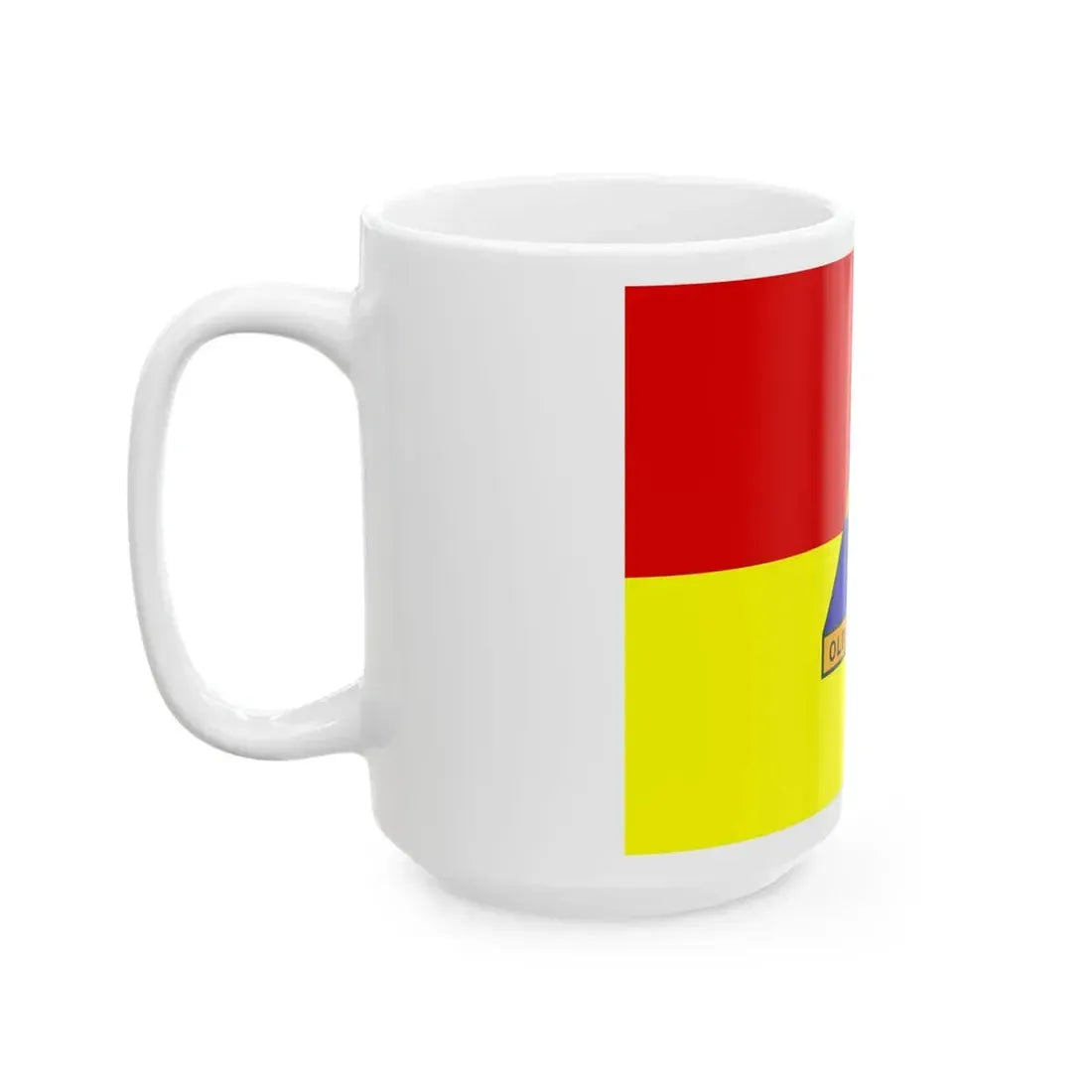 Flag of the United States Army 1st Armored Division (United States) White Coffee Mug - Go Mug Yourself