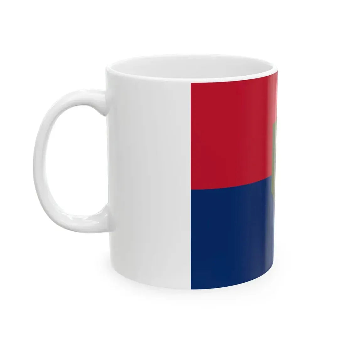 Flag of the United States Army 1st Infantry Division (United States) White Coffee Mug - Go Mug Yourself