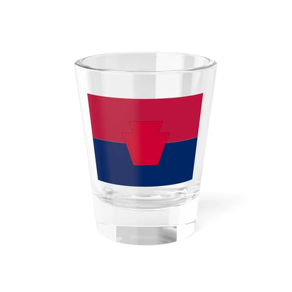 Flag of the United States Army 28th Infantry Division (United States) Shot Glass 1.5oz 1.5oz - Go Mug Yourself