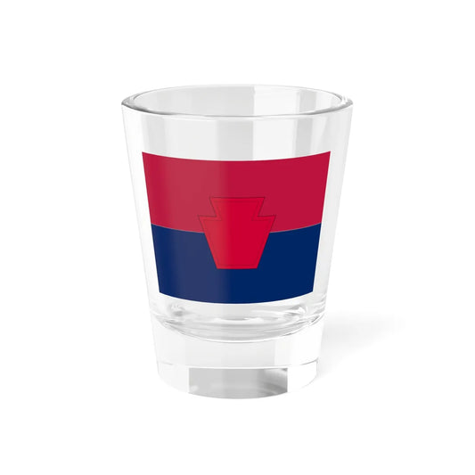 Flag of the United States Army 28th Infantry Division (United States) Shot Glass 1.5oz 1.5oz - Go Mug Yourself