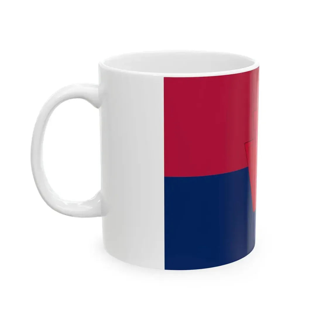 Flag of the United States Army 28th Infantry Division (United States) White Coffee Mug - Go Mug Yourself