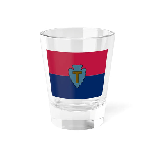 Flag of the United States Army 36th Infantry Division (United States) Shot Glass 1.5oz 1.5oz - Go Mug Yourself