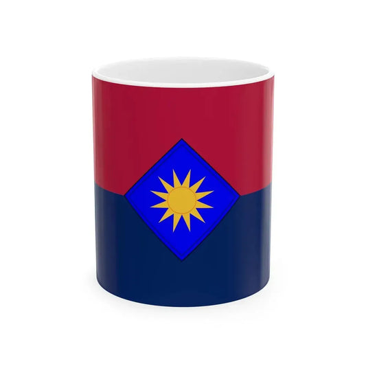 Flag of the United States Army 40th Infantry Division (United States) White Coffee Mug 11oz - Go Mug Yourself