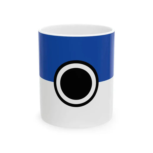 Flag of the United States Army I Corps (United States) White Coffee Mug 11oz - Go Mug Yourself