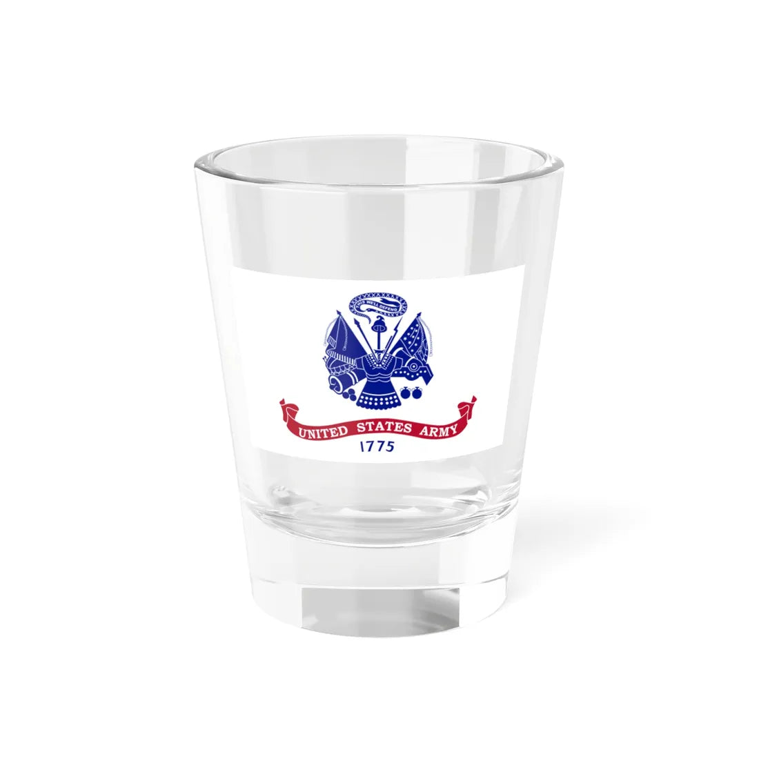 Flag of the United States Army unofficial proportions (United States) Shot Glass 1.5oz 1.5oz - Go Mug Yourself