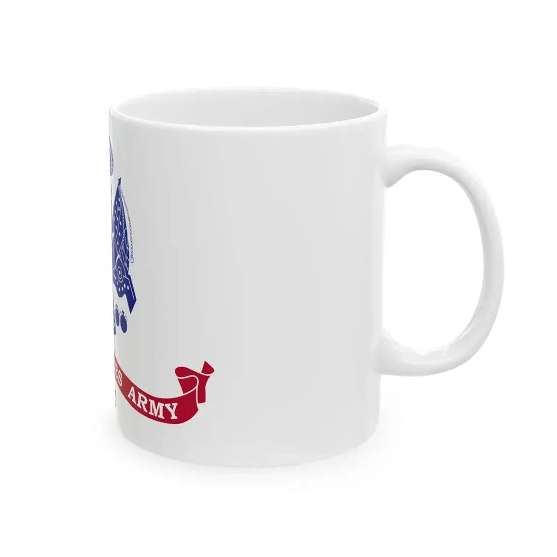 Flag of the United States Army unofficial proportions (United States) White Coffee Mug - Go Mug Yourself