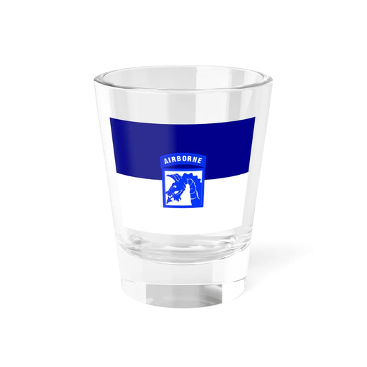 Flag of the United States Army XVIII Airborne Corps (United States) Shot Glass 1.5oz 1.5oz - Go Mug Yourself