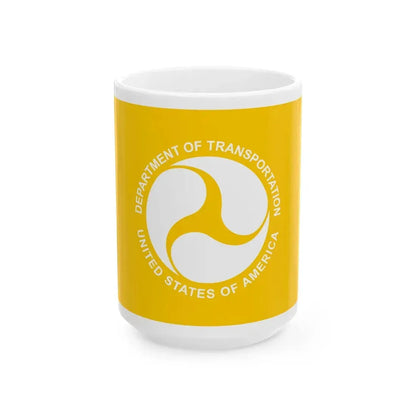 Flag of the United States Assistant Secretary of Transportation (United States) White Coffee Mug 15oz - Go Mug Yourself