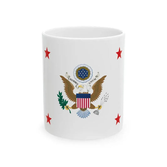 Flag of the United States Assistant Secretary of War (United States) White Coffee Mug 11oz - Go Mug Yourself
