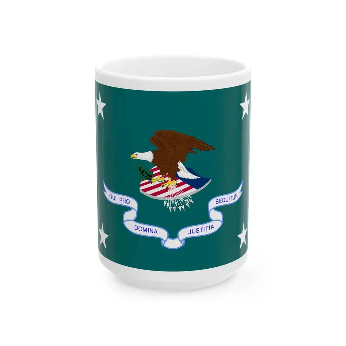 Flag of the United States Associate Attorney General (United States) White Coffee Mug 15oz - Go Mug Yourself