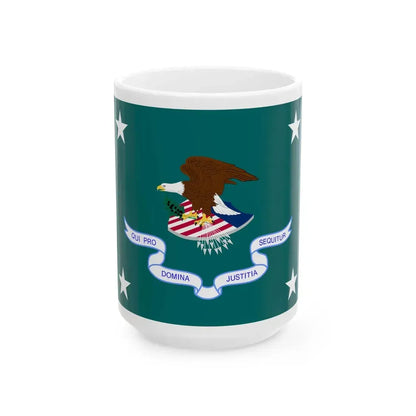 Flag of the United States Associate Attorney General (United States) White Coffee Mug 15oz - Go Mug Yourself