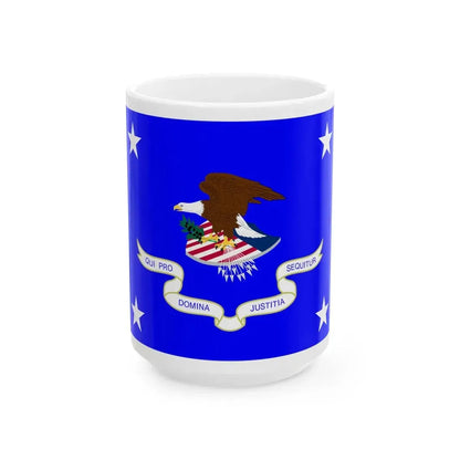 Flag of the United States Attorney General (United States) White Coffee Mug 15oz - Go Mug Yourself