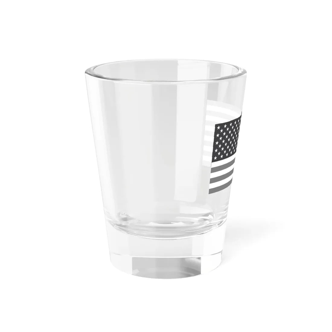 Flag of the United States black and white variant 2 (United States) Shot Glass 1.5oz - Go Mug Yourself