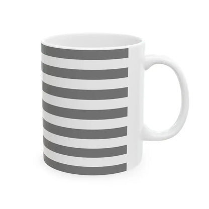 Flag of the United States black and white variant 2 (United States) White Coffee Mug - Go Mug Yourself
