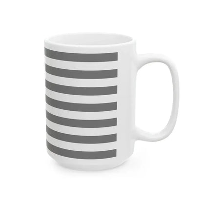 Flag of the United States black and white variant 2 (United States) White Coffee Mug - Go Mug Yourself