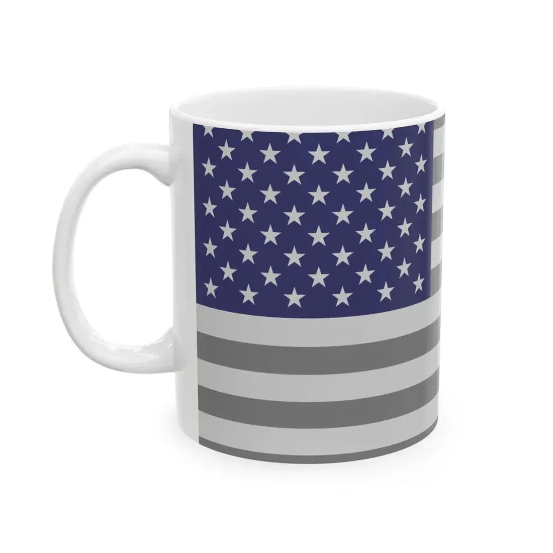 Flag of the United States - Blue (United States) White Coffee Mug - Go Mug Yourself