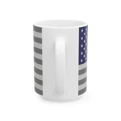 Flag of the United States - Blue (United States) White Coffee Mug - Go Mug Yourself