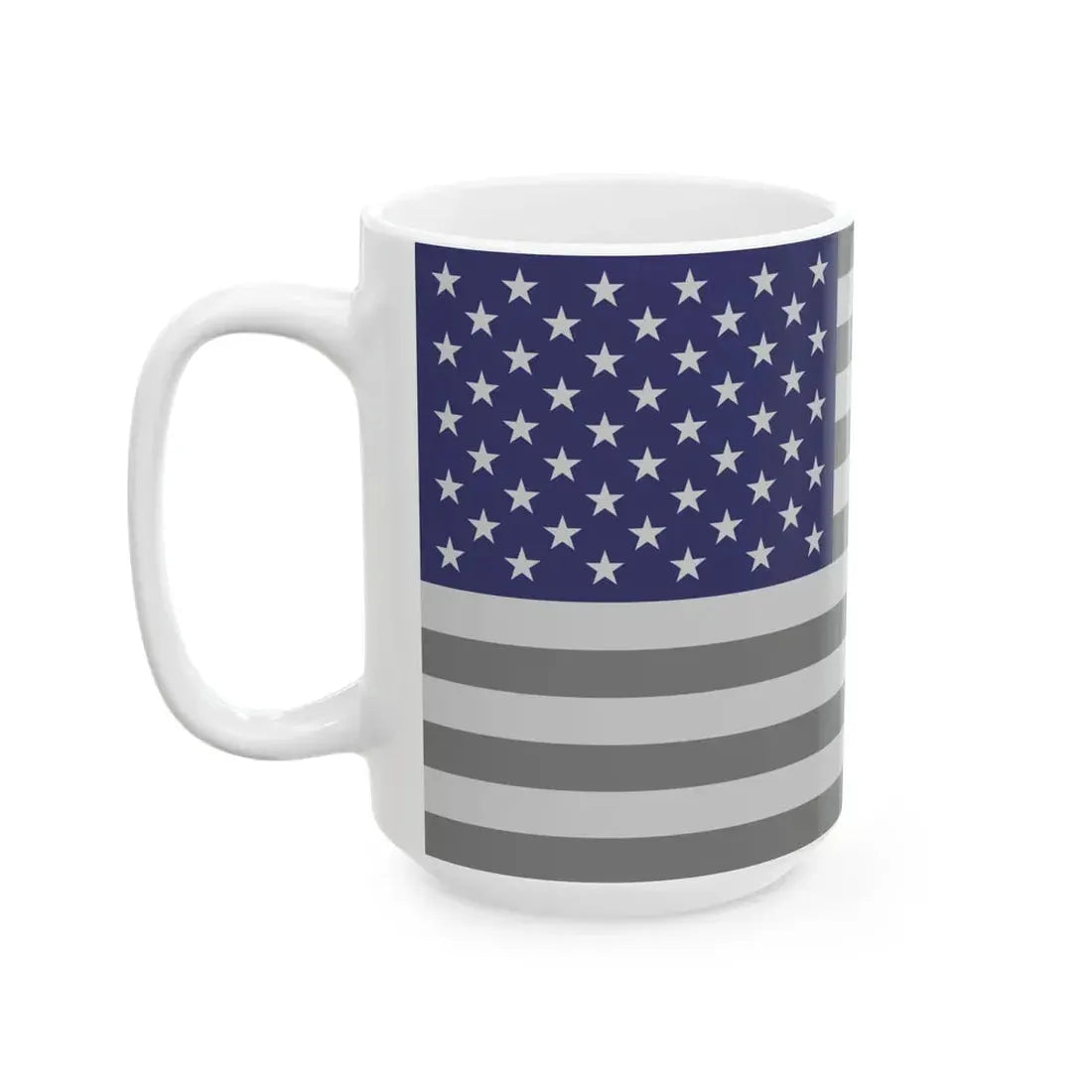 Flag of the United States - Blue (United States) White Coffee Mug - Go Mug Yourself