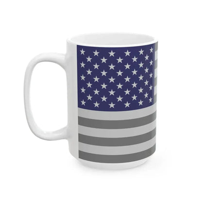 Flag of the United States - Blue (United States) White Coffee Mug - Go Mug Yourself