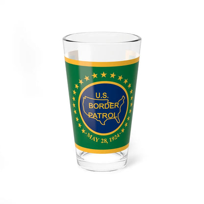 Flag of the United States Border Patrol (United States) Pint Glass 16oz 16oz - Go Mug Yourself