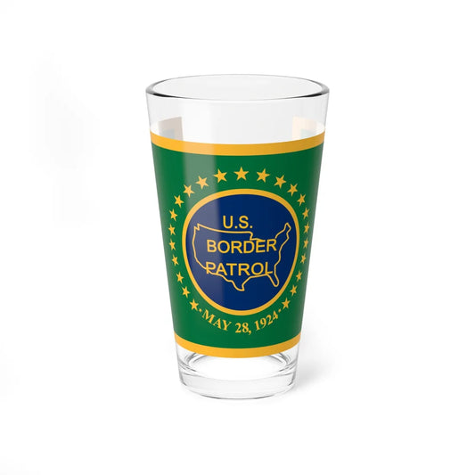 Flag of the United States Border Patrol (United States) Pint Glass 16oz 16oz - Go Mug Yourself