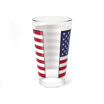 Flag of the United States bordered (United States) Pint Glass 16oz - Go Mug Yourself
