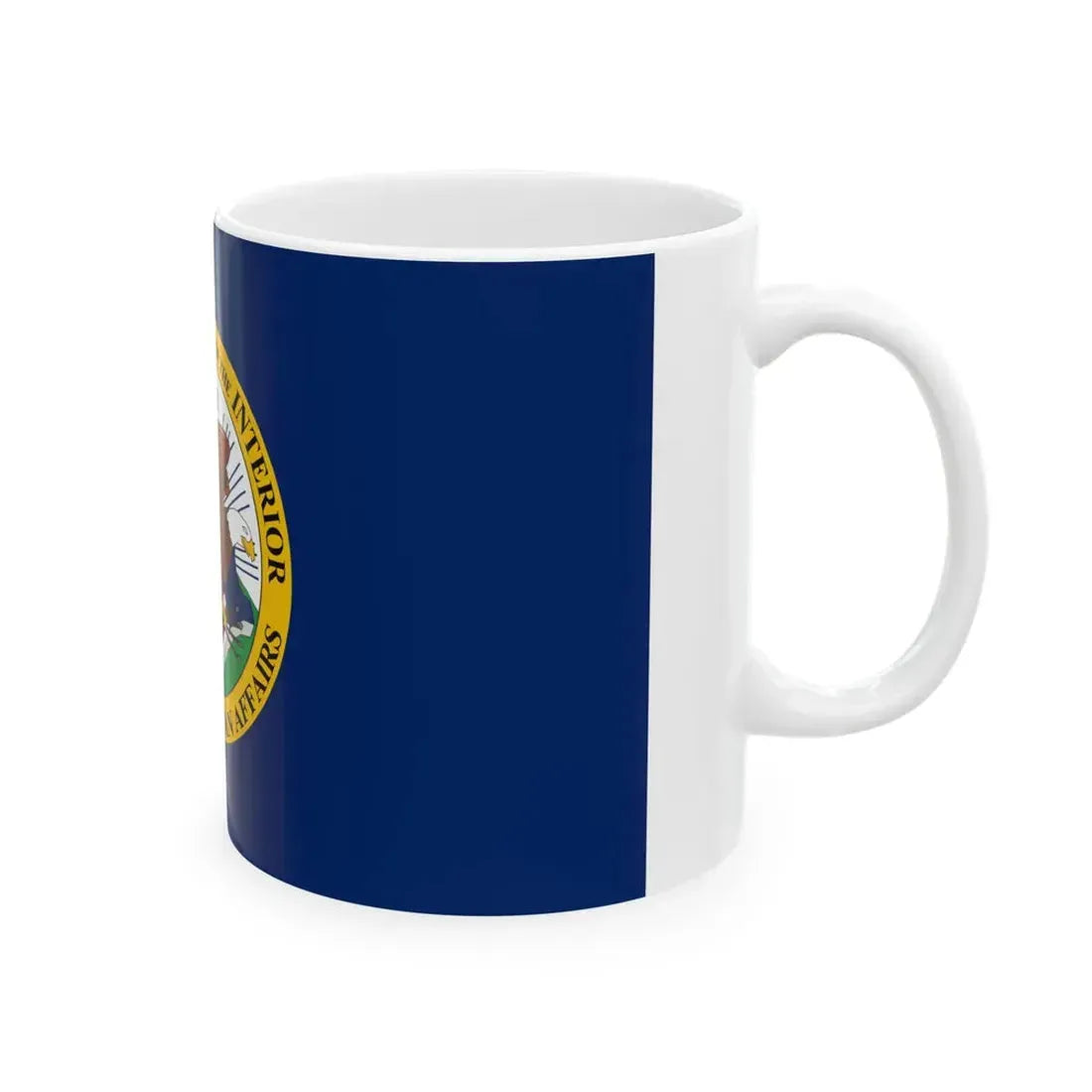 Flag of the United States Bureau of Indian Affairs (United States) White Coffee Mug - Go Mug Yourself