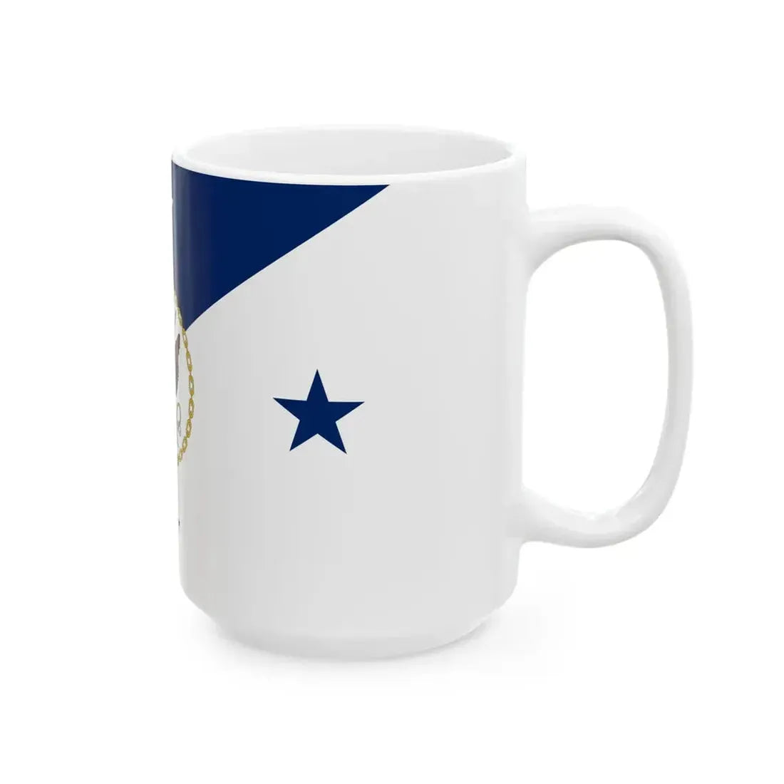 Flag of the United States Chief of Naval Operations (United States) White Coffee Mug - Go Mug Yourself