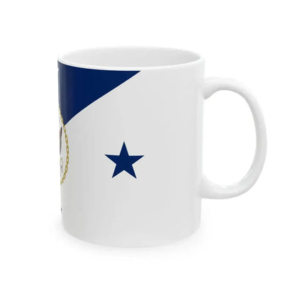 Flag of the United States Chief of Naval Operations (United States) White Coffee Mug - Go Mug Yourself