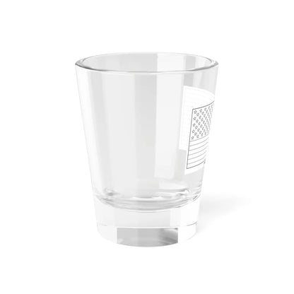 Flag of the United States colouring page (United States) Shot Glass 1.5oz - Go Mug Yourself