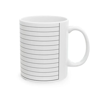 Flag of the United States colouring page (United States) White Coffee Mug - Go Mug Yourself