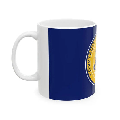 Flag of the United States Comptroller of the Currency (United States) White Coffee Mug - Go Mug Yourself