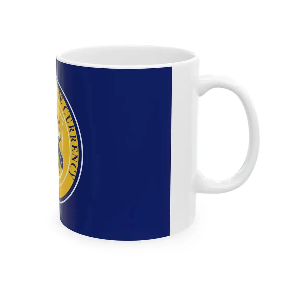 Flag of the United States Comptroller of the Currency (United States) White Coffee Mug - Go Mug Yourself