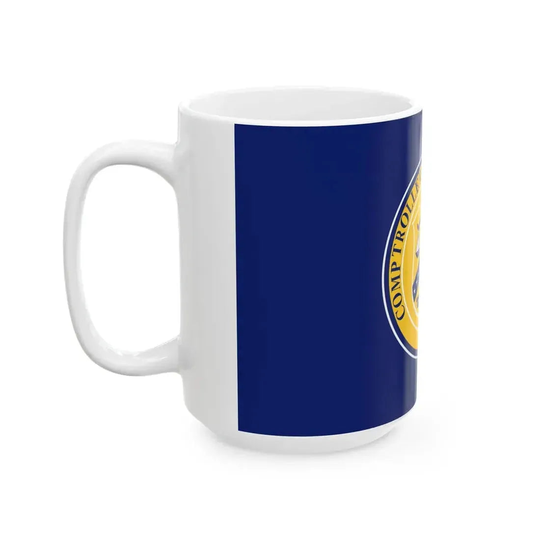 Flag of the United States Comptroller of the Currency (United States) White Coffee Mug - Go Mug Yourself
