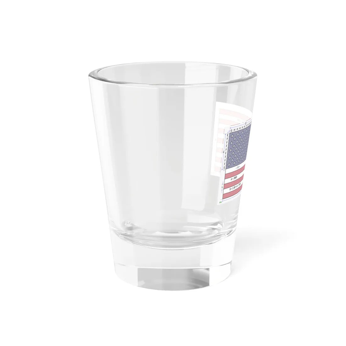 Flag of the United States construction sheet (United States) Shot Glass 1.5oz - Go Mug Yourself