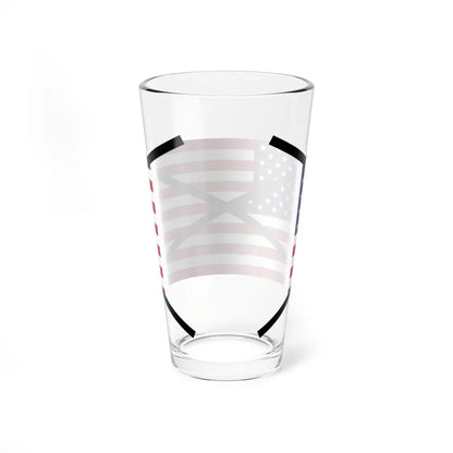Flag of the United States crossed out (United States) Pint Glass 16oz - Go Mug Yourself