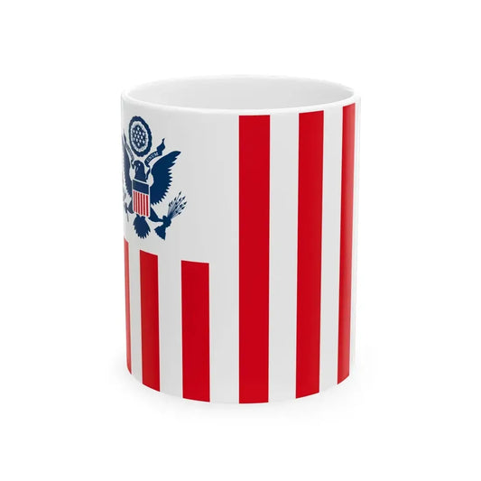 Flag of the United States Customs Service (United States) White Coffee Mug 11oz - Go Mug Yourself