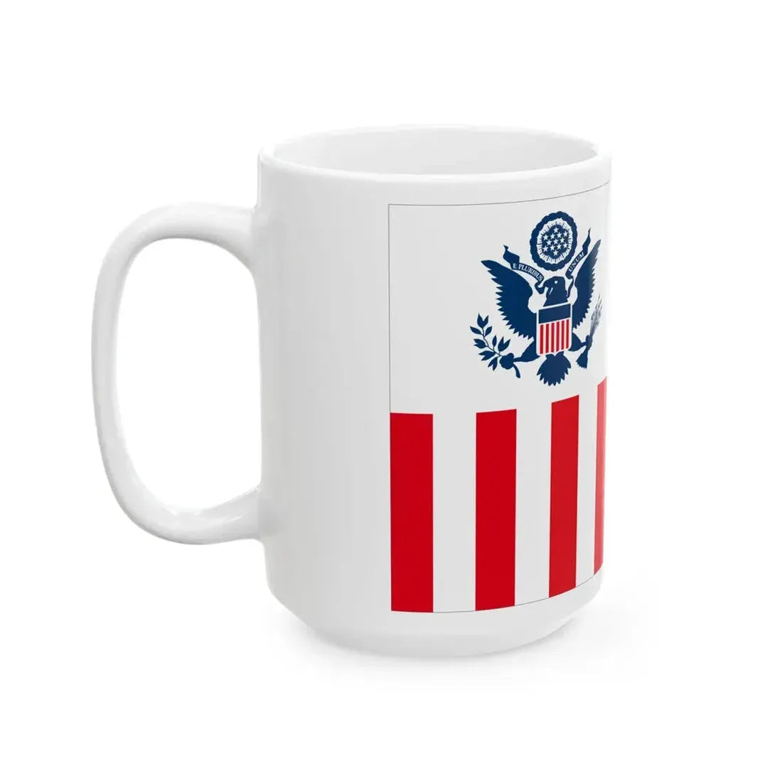 Flag of the United States Customs Service (United States) White Coffee Mug - Go Mug Yourself