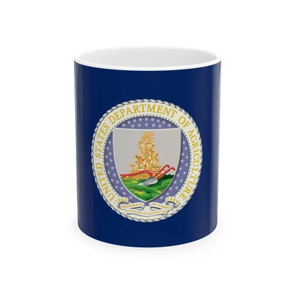 Flag of the United States Department of Agriculture (United States) White Coffee Mug 11oz - Go Mug Yourself