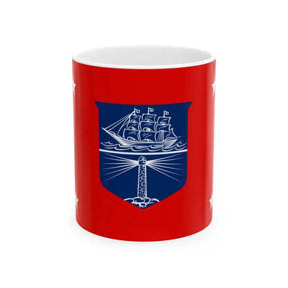 Flag of the United States Department of Commerce rank III (United States) White Coffee Mug 11oz - Go Mug Yourself