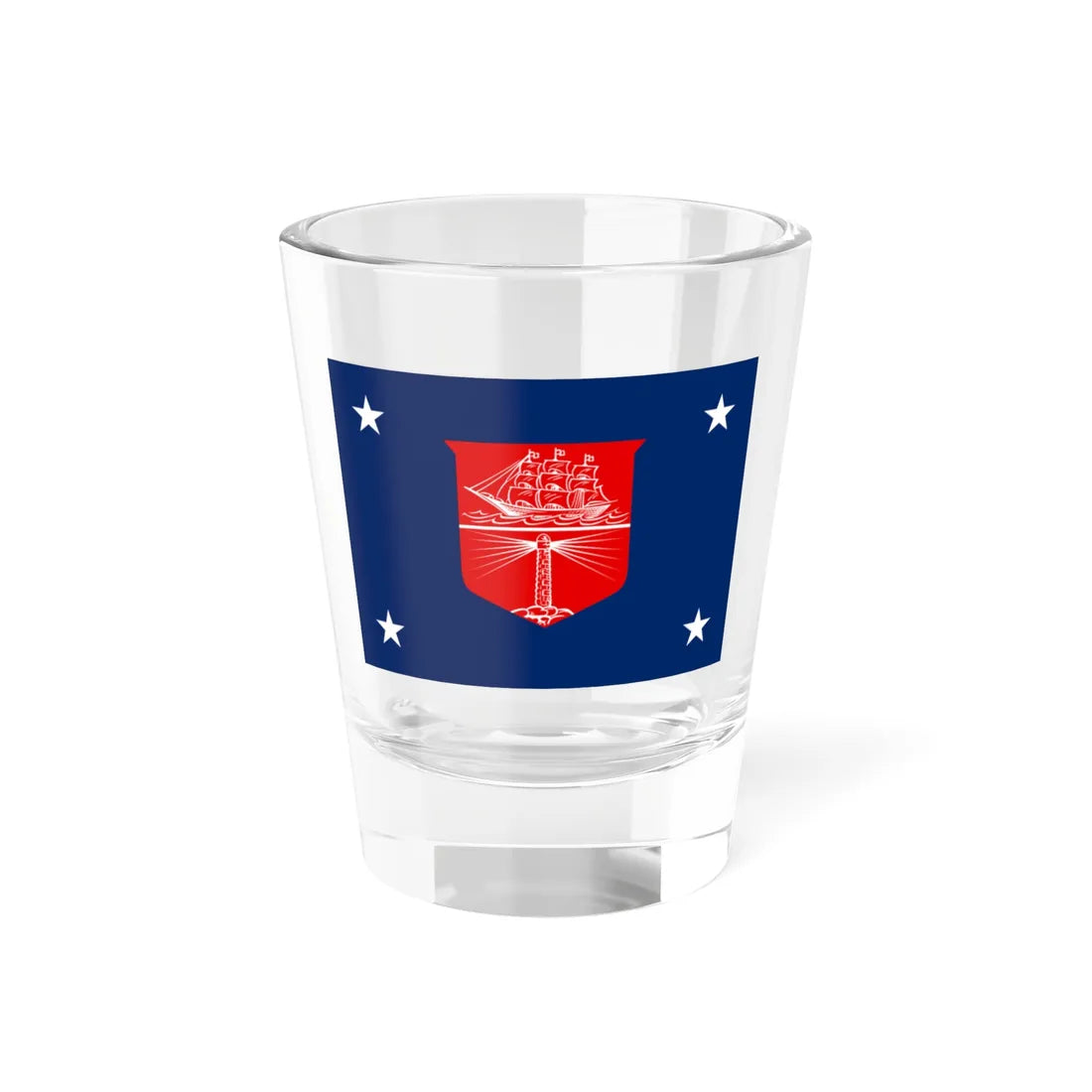 Flag of the United States Department of Commerce rank IIII (United States) Shot Glass 1.5oz 1.5oz - Go Mug Yourself