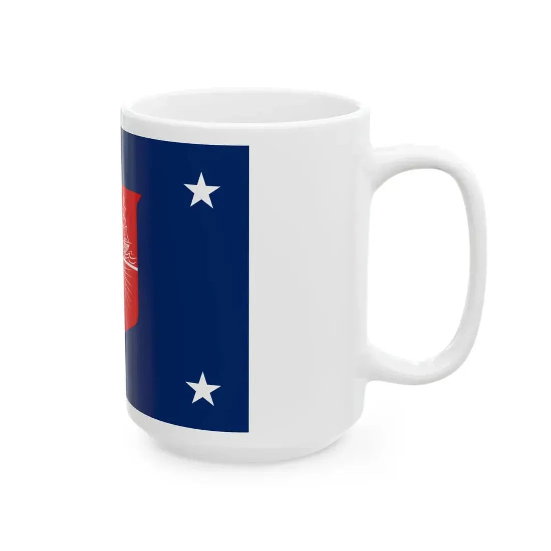 Flag of the United States Department of Commerce rank IIII (United States) White Coffee Mug - Go Mug Yourself