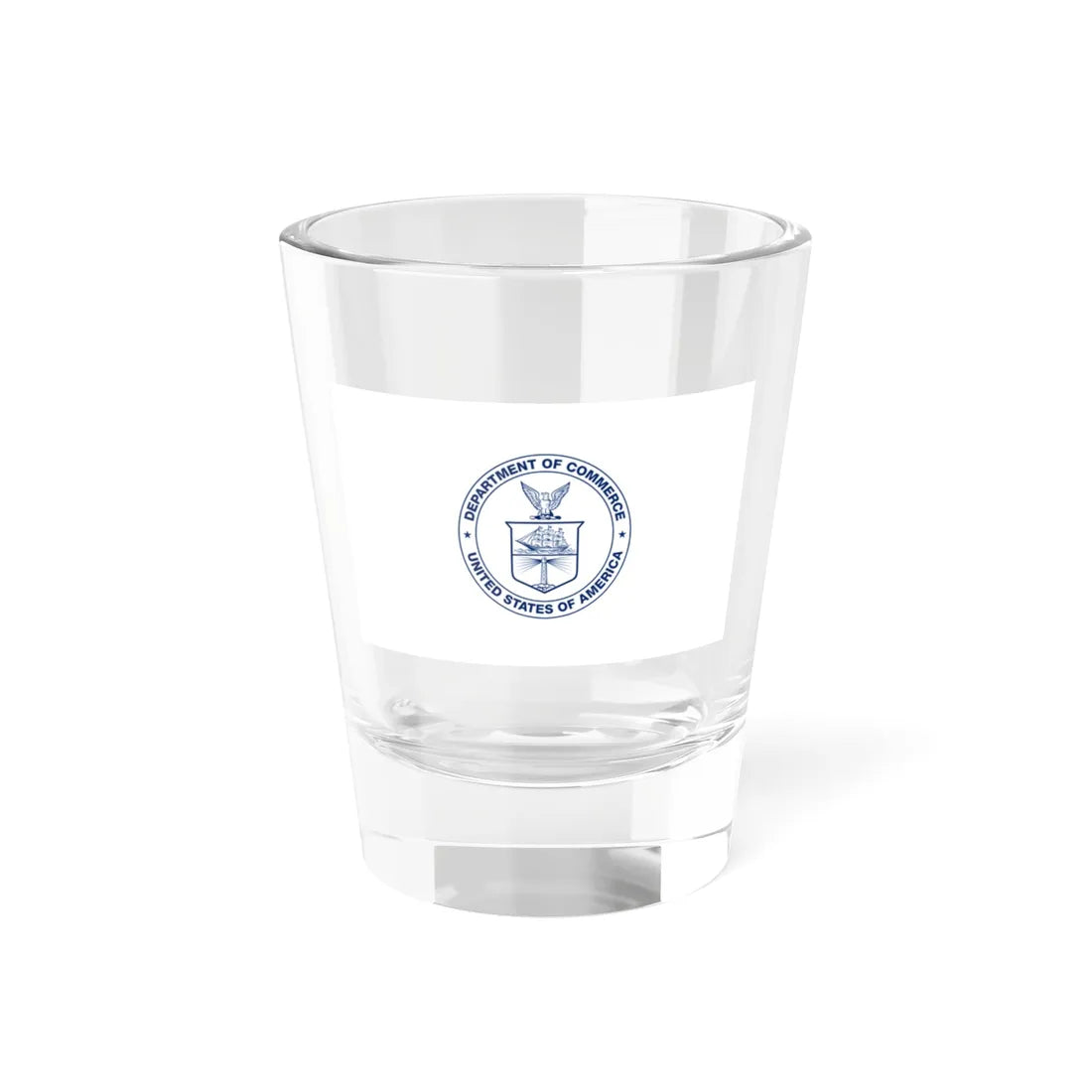 Flag of the United States Department of Commerce (United States) Shot Glass 1.5oz 1.5oz - Go Mug Yourself